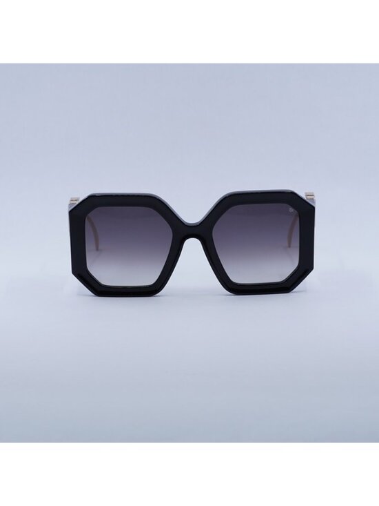 Philipp Plein SPP067 0700 Sunglasses Black Square Frame, Grey Gradient Lenses main image 9